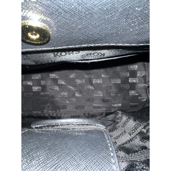 Michael Kors Black Saffiano Leather East West Tote Bag Handbag Large - Picture 10 of 10